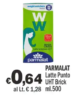 Primo Prezzo Parmalat Latte Punto UHT Brick offerta