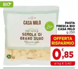 Gran mercato Pasta fresca bio Casa Milo offerta