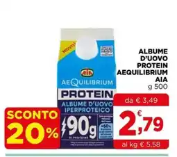 Gran mercato Album d'uovo protein Aequilibrium AIA offerta