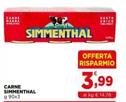 Gran mercato Carne Simmenthal offerta