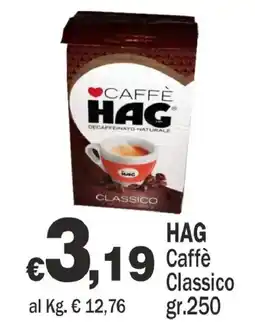 Primo Prezzo Caffè Hag Classico offerta