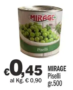 Primo Prezzo Mirage Piselli offerta