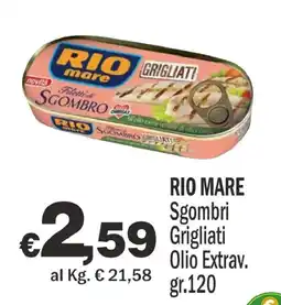 Primo Prezzo Rio mare Sgombri Grigliati offerta