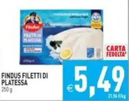 Pim Supermercati Findus filetti di platessa offerta