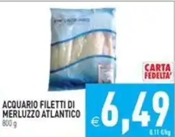 Pim Supermercati Acquario filetti di merluzzo atlantico offerta
