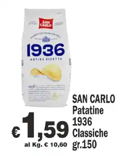 Primo Prezzo San Carlo Patatine 1936 Classiche offerta