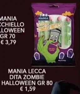 Diper Mania lecca dita zombie halloween offerta