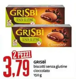 PRO7 Supermercati Grisbi biscotti senza glutine cioccolato offerta