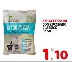Il Centro Superstore Kit 50 accessori per caffè con zucchero classico offerta