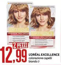 PRO7 Supermercati L'ORÉAL EXCELLENCE colorazione capelli offerta