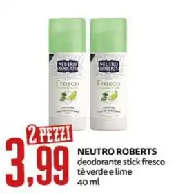 PRO7 Supermercati Neutro Roberts deodorante stick fresco offerta