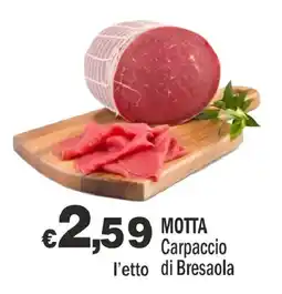 Primo Prezzo Motta Carpaccio di Bresaola offerta