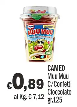 Primo Prezzo Cameo Muu Muu C/Confetti Cioccolato offerta