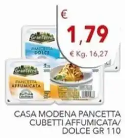 Diper Casa Modena Pancetta Cubetti Affumicata/Dolce offerta