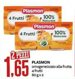 PRO7 Supermercati Plasmon omogeneizzato alla frutta 4 frutti offerta