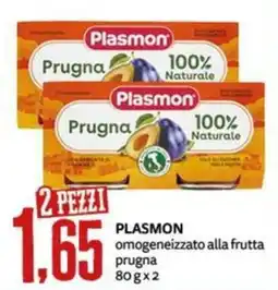 PRO7 Supermercati Plasmon omogeneizzato alla frutta prugna offerta