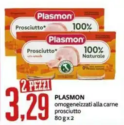 PRO7 Supermercati Plasmon omogeneizzati alla carne prosciutto offerta