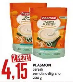 PRO7 Supermercati Plasmon crema di cereali semolino di grano offerta