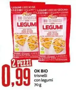 PRO7 Supermercati OK BIO trisnelli con legumi offerta