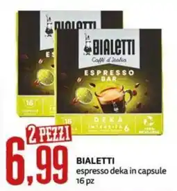 PRO7 Supermercati Bialetti espresso deka in capsule offerta