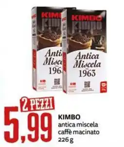 PRO7 Supermercati Kimbo antica miscela caffè macinato offerta