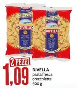 PRO7 Supermercati Divella pasta fresca orecchiette offerta