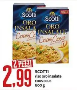 PRO7 Supermercati Scotti riso oro insalate cous cous offerta