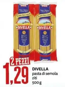 PRO7 Supermercati Divella pasta di semola ziti offerta