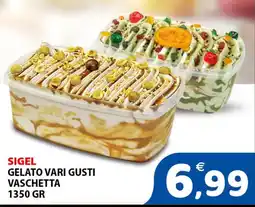 Il Centro Superstore Sigel gelato vari gusti vaschetta offerta