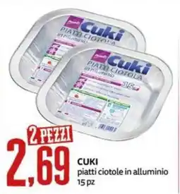 PRO7 Supermercati Cuki piatti ciotole in alluminio offerta