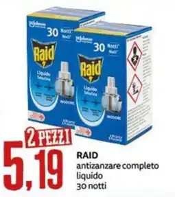 PRO7 Supermercati Raid antizanzare completo liquido offerta