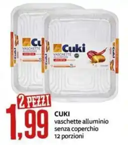 PRO7 Supermercati Cuki vaschette alluminio offerta