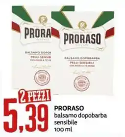 PRO7 Supermercati Proraso balsamo dopobarba sensibile offerta