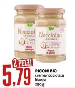 PRO7 Supermercati Rigoni bio crema nocciolata bianca offerta