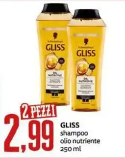PRO7 Supermercati Gliss shampoo olio nutriente offerta