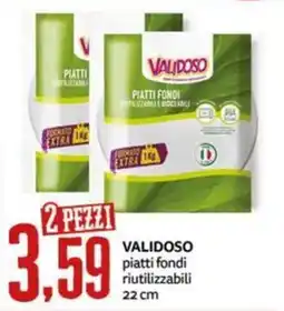 PRO7 Supermercati Validoso piatti fondi riutilizzabili offerta