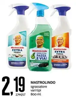 PRO7 Supermercati MastroLindo sgrassatore offerta