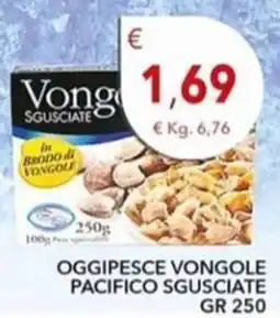 Diper Oggipesce vongole pacifico sgusciate offerta