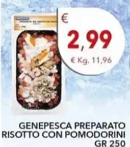 Diper Genevesca preparato risotto con pomodorini offerta