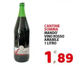 Il Centro Superstore Vino rosso amabile Mando' offerta