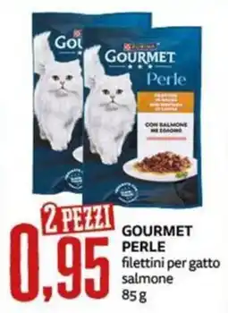 PRO7 Supermercati Gourmet Perle filettini per gatto salmone offerta