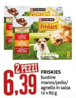 PRO7 Supermercati Friskies bustine manzo/pollo/agnello in salsa offerta