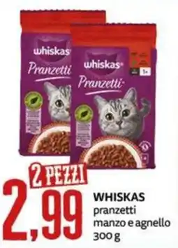PRO7 Supermercati Whiskas pranzetti manzo e agnello offerta