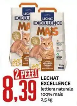 PRO7 Supermercati Lechat excellence lettiera naturale 100% mais offerta
