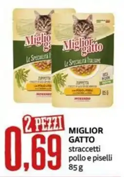 PRO7 Supermercati Miglior gatto straccetti pollo e piselli offerta