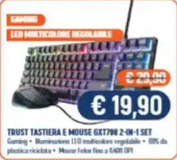 Vantaggi Sottocasa Trust tastiera e mouse GXT798 2-in-1 set offerta