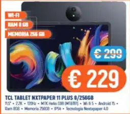 Vantaggi Sottocasa TCL TABLET NXT PAPER 11 PLUS offerta