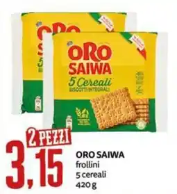 PRO7 Supermercati Oro Saiwa frollini 5 cereali offerta