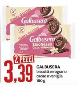 PRO7 Supermercati Galbusera biscotti zerograno cacao e vaniglia offerta