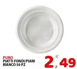 Il Centro Superstore Puro piatti fondi/piani bianco offerta